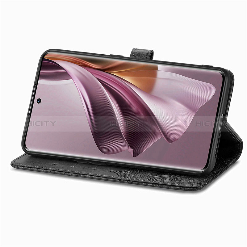 Handytasche Stand Schutzhülle Flip Leder Hülle Modisch Muster für Oppo Reno10 Pro 5G groß