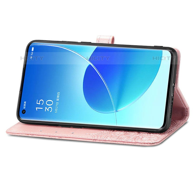 Handytasche Stand Schutzhülle Flip Leder Hülle Modisch Muster für Oppo Reno6 Pro 5G