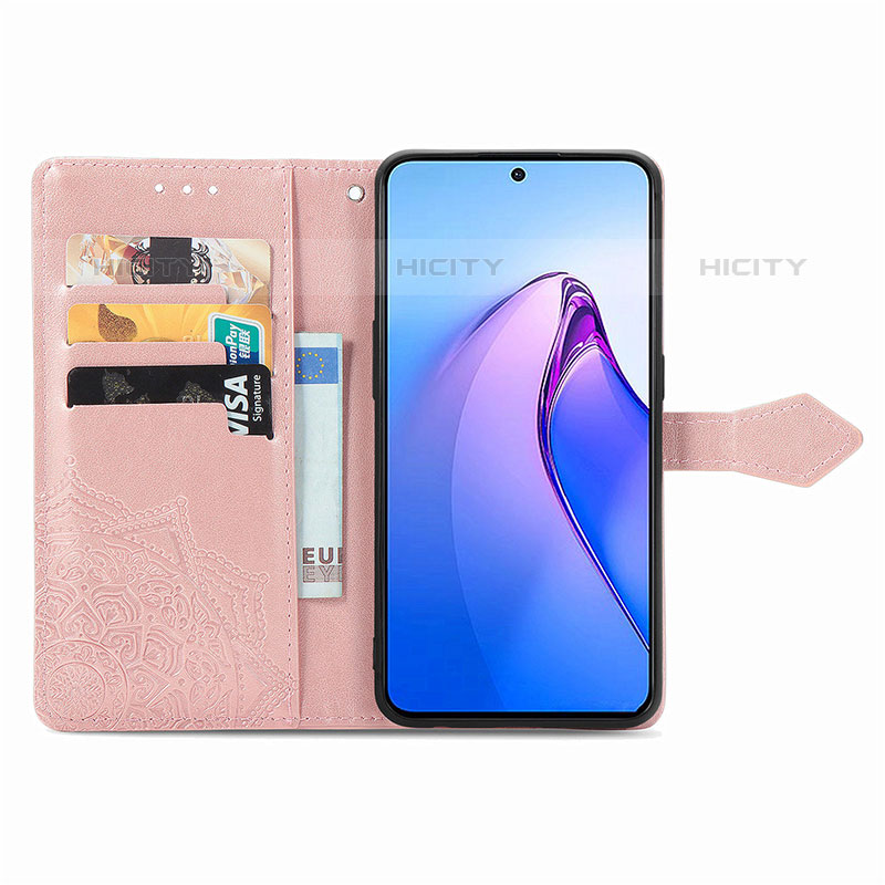 Handytasche Stand Schutzhülle Flip Leder Hülle Modisch Muster für Oppo Reno8 Pro 5G