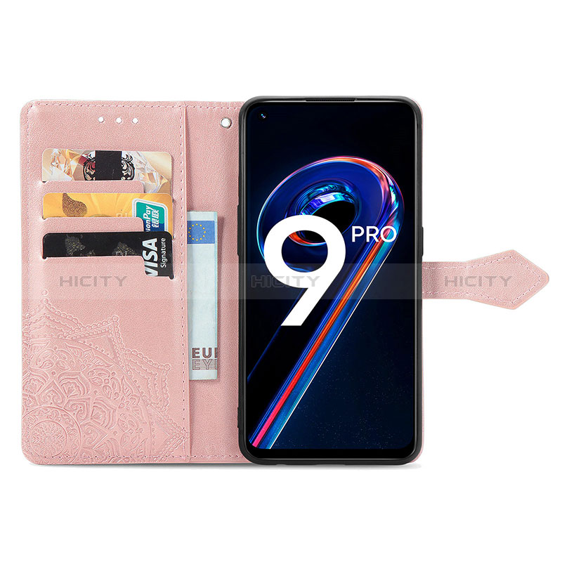 Handytasche Stand Schutzhülle Flip Leder Hülle Modisch Muster für Realme 9 5G groß