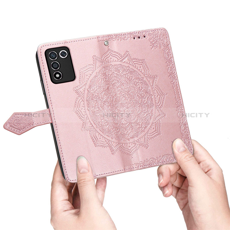 Handytasche Stand Schutzhülle Flip Leder Hülle Modisch Muster für Realme Q3s 5G groß