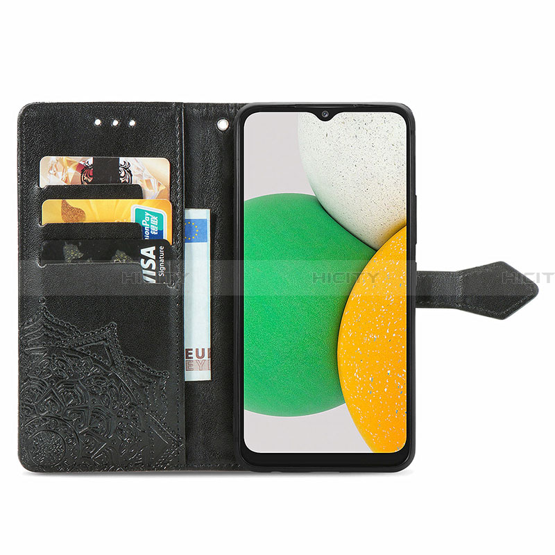 Handytasche Stand Schutzhülle Flip Leder Hülle Modisch Muster für Samsung Galaxy A03 Core groß