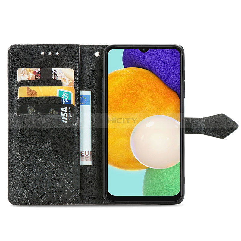 Handytasche Stand Schutzhülle Flip Leder Hülle Modisch Muster für Samsung Galaxy A04s groß