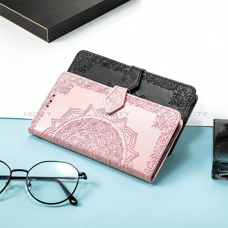 Handytasche Stand Schutzhülle Flip Leder Hülle Modisch Muster für Samsung Galaxy A04s groß