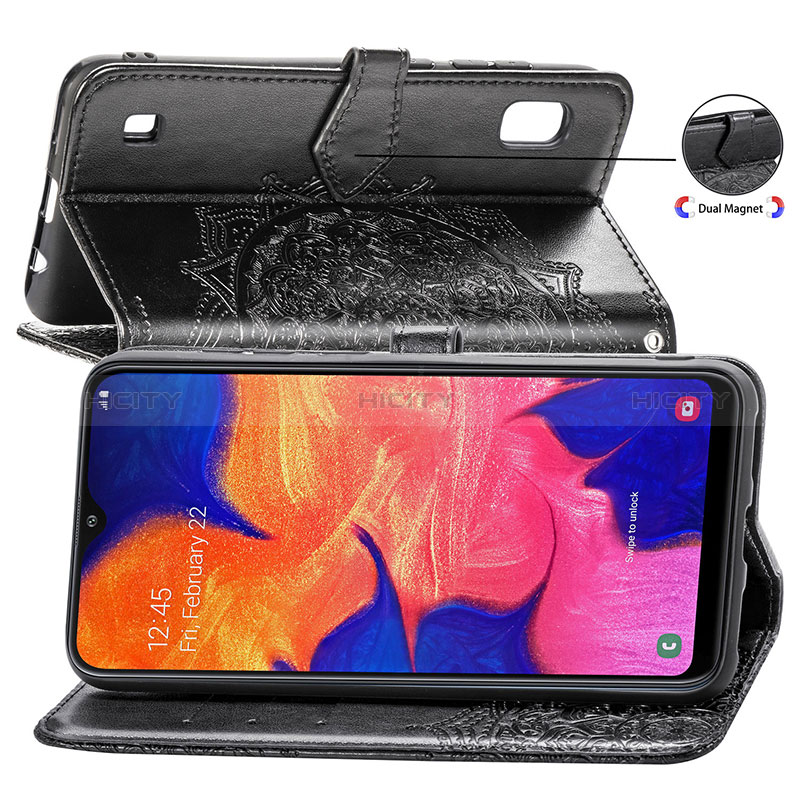 Handytasche Stand Schutzhülle Flip Leder Hülle Modisch Muster für Samsung Galaxy A10