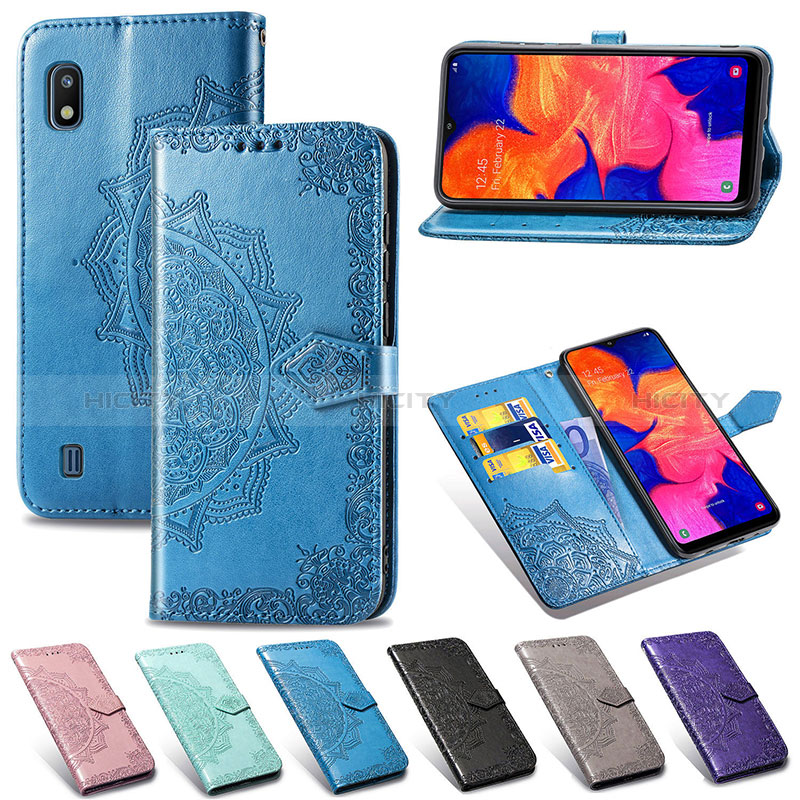 Handytasche Stand Schutzhülle Flip Leder Hülle Modisch Muster für Samsung Galaxy A10