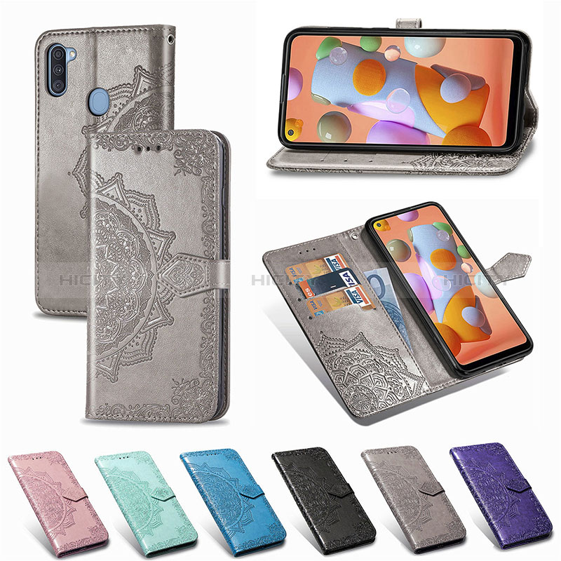 Handytasche Stand Schutzhülle Flip Leder Hülle Modisch Muster für Samsung Galaxy A11