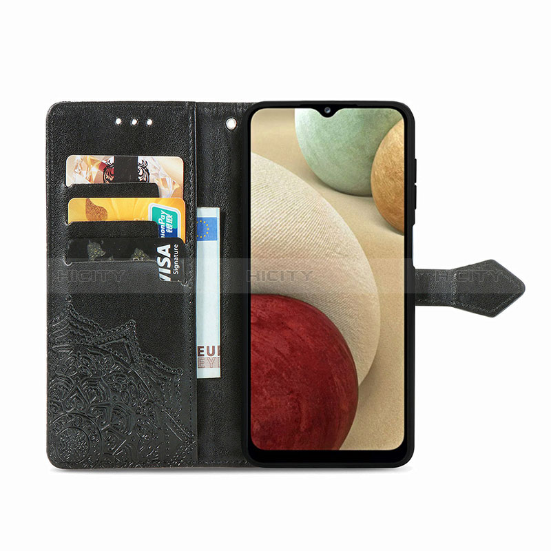 Handytasche Stand Schutzhülle Flip Leder Hülle Modisch Muster für Samsung Galaxy A12 Nacho