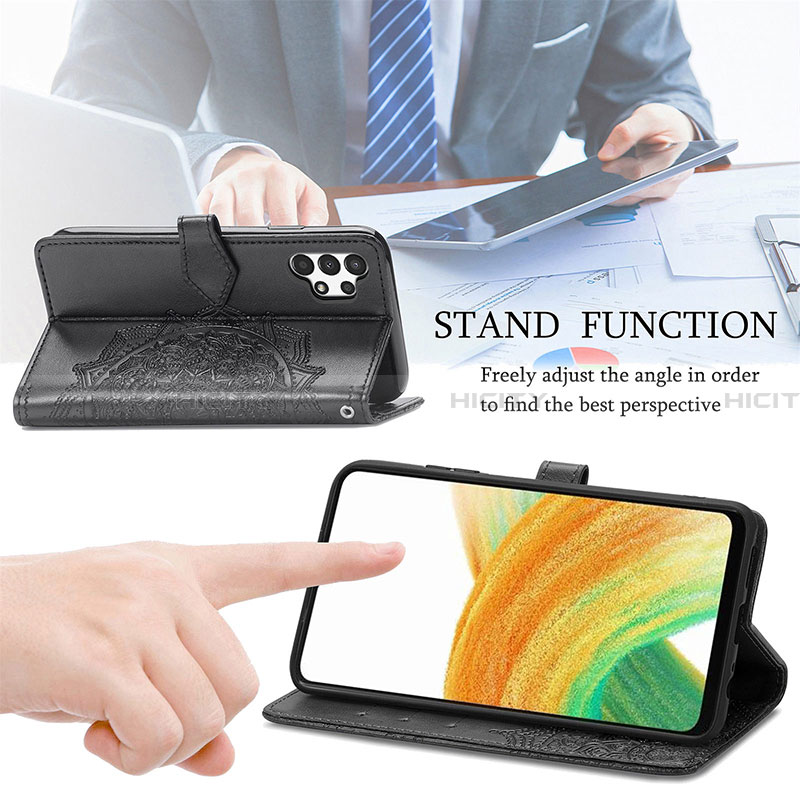 Handytasche Stand Schutzhülle Flip Leder Hülle Modisch Muster für Samsung Galaxy A13 4G