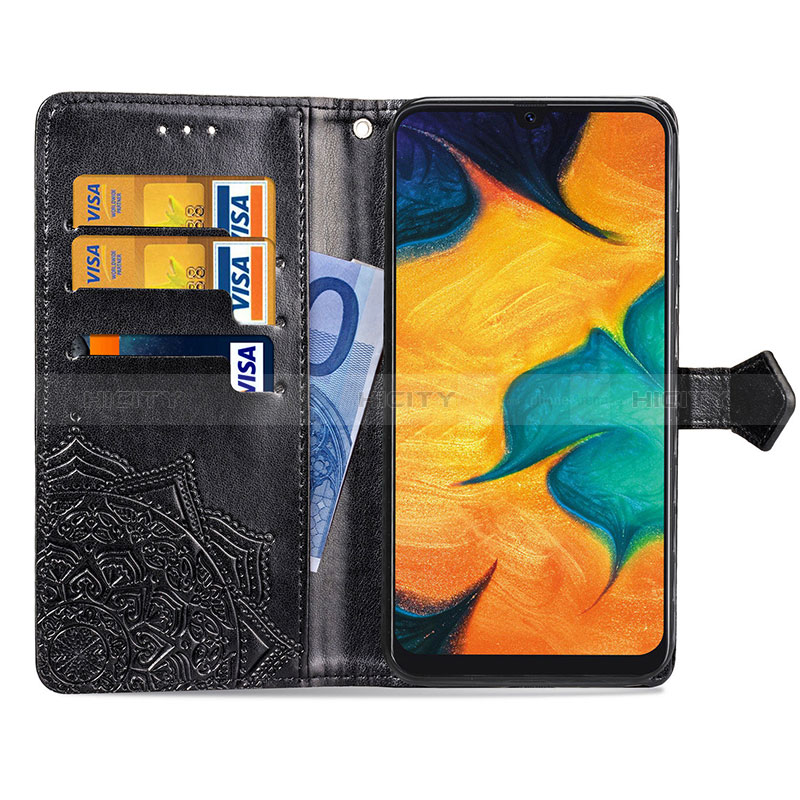 Handytasche Stand Schutzhülle Flip Leder Hülle Modisch Muster für Samsung Galaxy A20