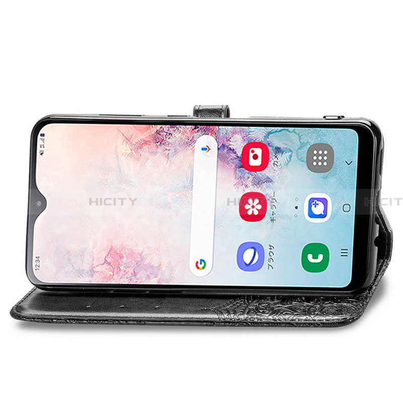 Handytasche Stand Schutzhülle Flip Leder Hülle Modisch Muster für Samsung Galaxy A20 SC-02M SCV46 groß