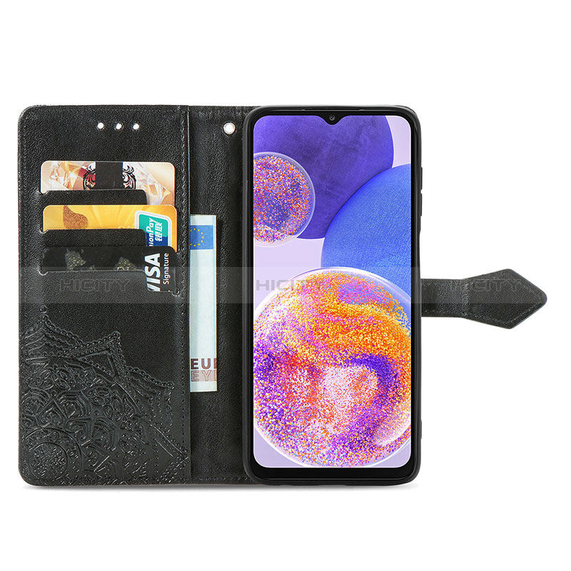 Handytasche Stand Schutzhülle Flip Leder Hülle Modisch Muster für Samsung Galaxy A23 5G