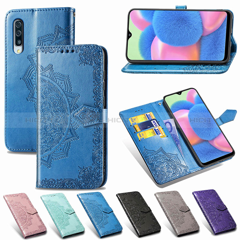 Handytasche Stand Schutzhülle Flip Leder Hülle Modisch Muster für Samsung Galaxy A30S