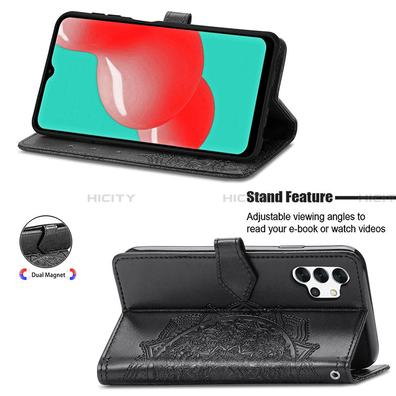 Handytasche Stand Schutzhülle Flip Leder Hülle Modisch Muster für Samsung Galaxy A32 4G