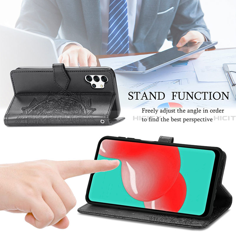 Handytasche Stand Schutzhülle Flip Leder Hülle Modisch Muster für Samsung Galaxy A32 4G