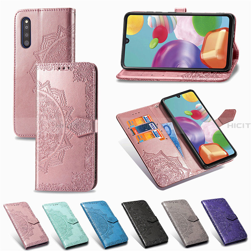 Handytasche Stand Schutzhülle Flip Leder Hülle Modisch Muster für Samsung Galaxy A41 SC-41A