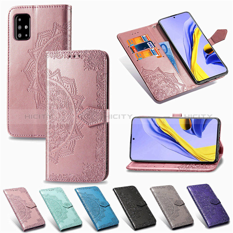 Handytasche Stand Schutzhülle Flip Leder Hülle Modisch Muster für Samsung Galaxy A51 5G groß