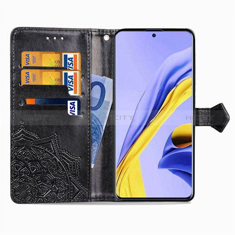 Handytasche Stand Schutzhülle Flip Leder Hülle Modisch Muster für Samsung Galaxy A51 5G groß