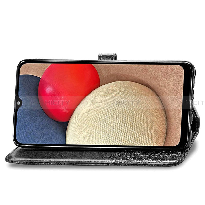 Handytasche Stand Schutzhülle Flip Leder Hülle Modisch Muster für Samsung Galaxy F02S SM-E025F