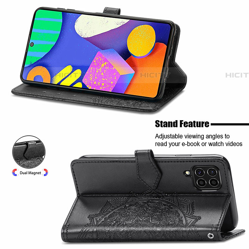 Handytasche Stand Schutzhülle Flip Leder Hülle Modisch Muster für Samsung Galaxy F62 5G