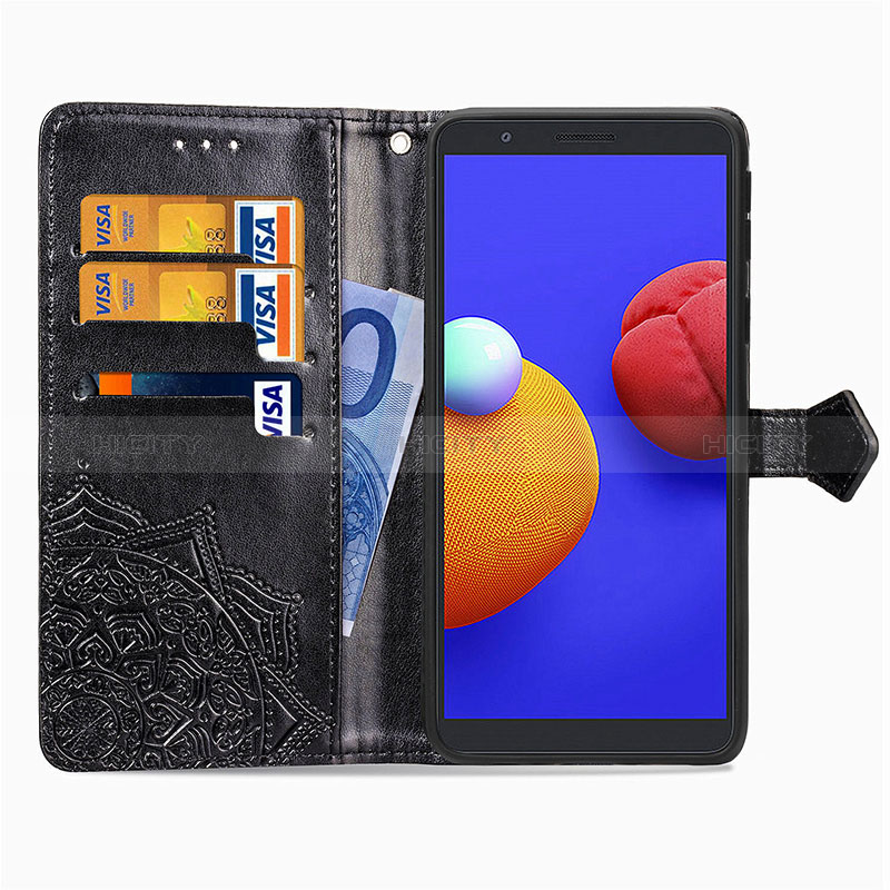 Handytasche Stand Schutzhülle Flip Leder Hülle Modisch Muster für Samsung Galaxy M01 Core