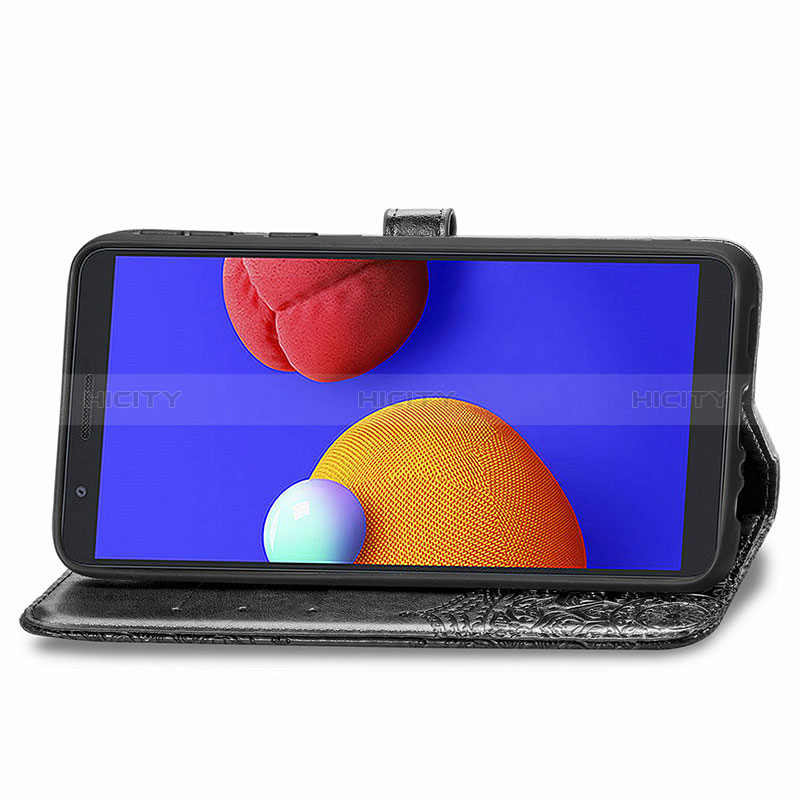 Handytasche Stand Schutzhülle Flip Leder Hülle Modisch Muster für Samsung Galaxy M01 Core