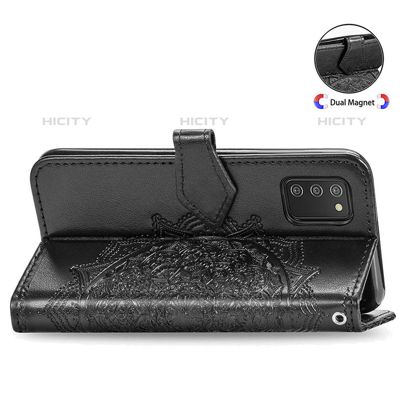 Handytasche Stand Schutzhülle Flip Leder Hülle Modisch Muster für Samsung Galaxy M02s groß