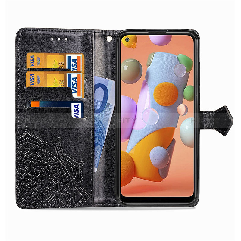 Handytasche Stand Schutzhülle Flip Leder Hülle Modisch Muster für Samsung Galaxy M11 groß