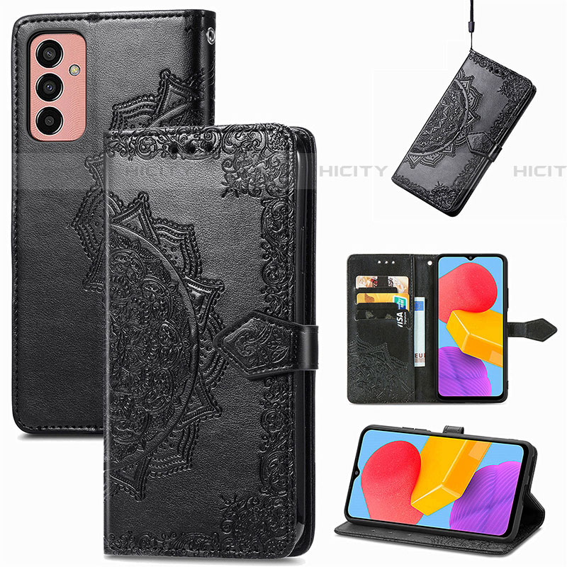 Handytasche Stand Schutzhülle Flip Leder Hülle Modisch Muster für Samsung Galaxy M13 4G groß