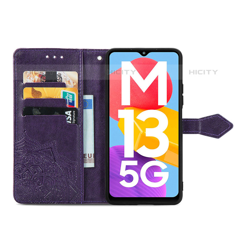 Handytasche Stand Schutzhülle Flip Leder Hülle Modisch Muster für Samsung Galaxy M13 5G