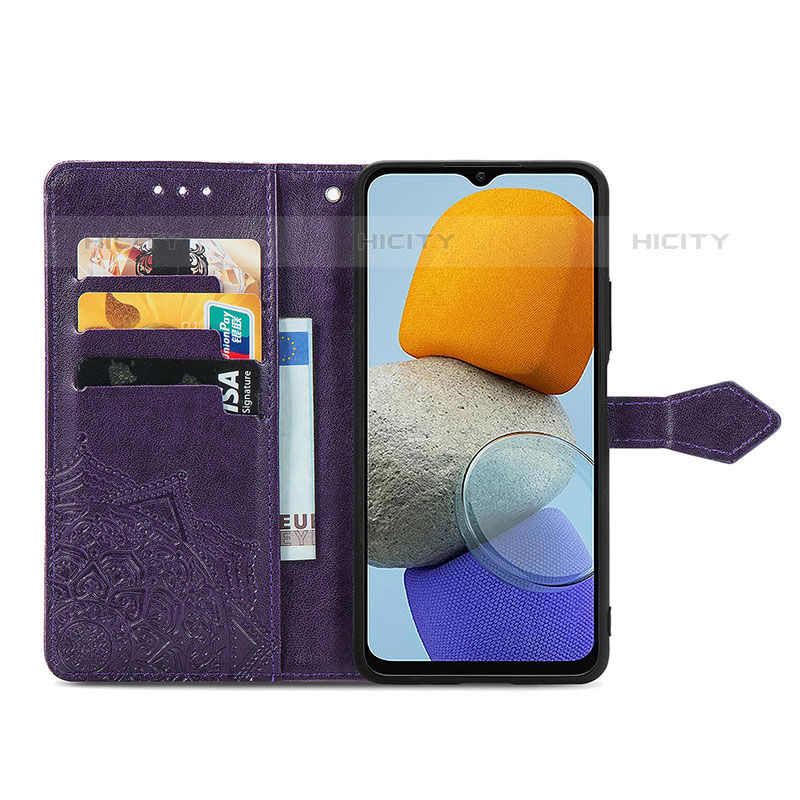 Handytasche Stand Schutzhülle Flip Leder Hülle Modisch Muster für Samsung Galaxy M23 5G groß