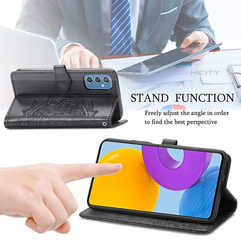 Handytasche Stand Schutzhülle Flip Leder Hülle Modisch Muster für Samsung Galaxy M52 5G