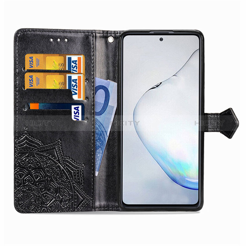 Handytasche Stand Schutzhülle Flip Leder Hülle Modisch Muster für Samsung Galaxy M60s groß