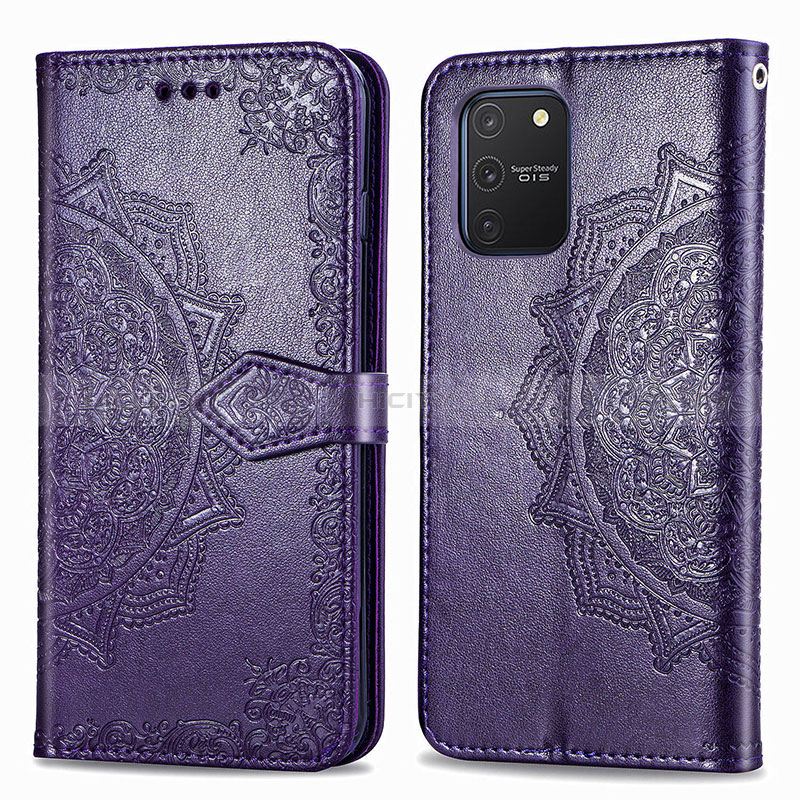 Handytasche Stand Schutzhülle Flip Leder Hülle Modisch Muster für Samsung Galaxy M80S Violett