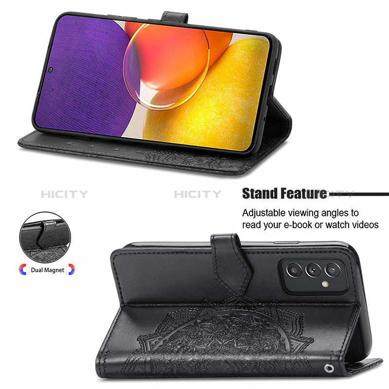 Handytasche Stand Schutzhülle Flip Leder Hülle Modisch Muster für Samsung Galaxy Quantum2 5G