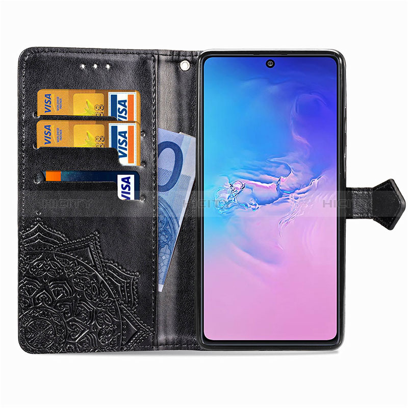 Handytasche Stand Schutzhülle Flip Leder Hülle Modisch Muster für Samsung Galaxy S10 Lite