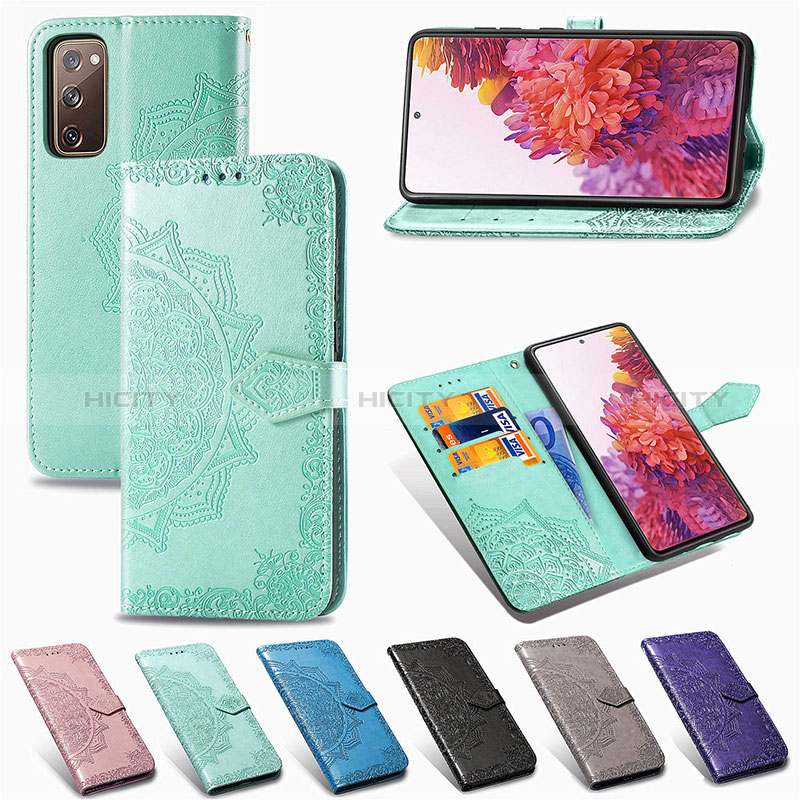 Handytasche Stand Schutzhülle Flip Leder Hülle Modisch Muster für Samsung Galaxy S20 FE 4G