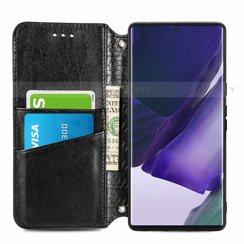 Handytasche Stand Schutzhülle Flip Leder Hülle Modisch Muster für Samsung Galaxy S22 Ultra 5G groß