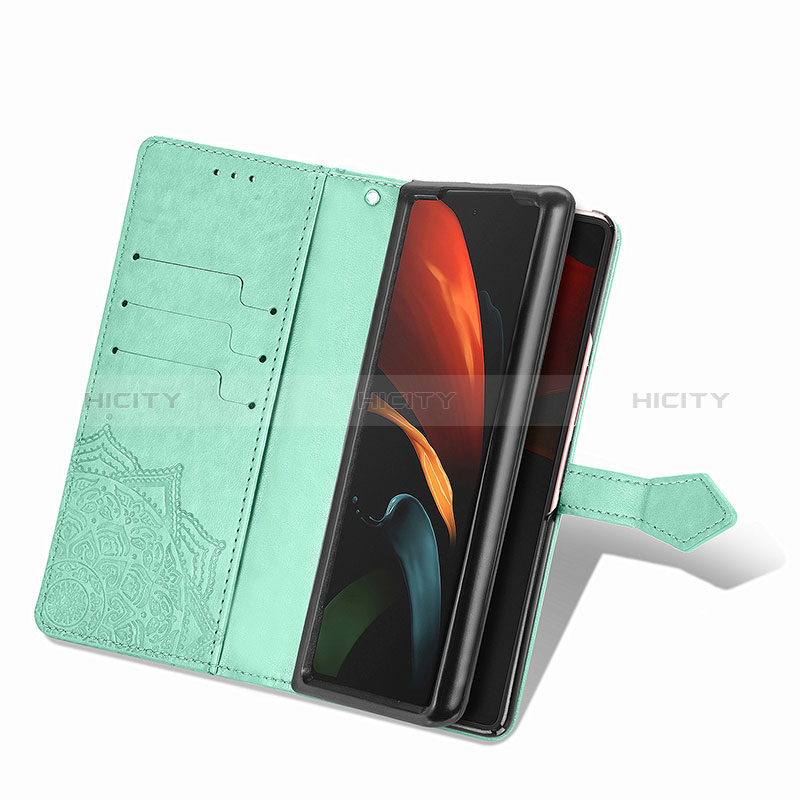 Handytasche Stand Schutzhülle Flip Leder Hülle Modisch Muster für Samsung Galaxy Z Fold2 5G