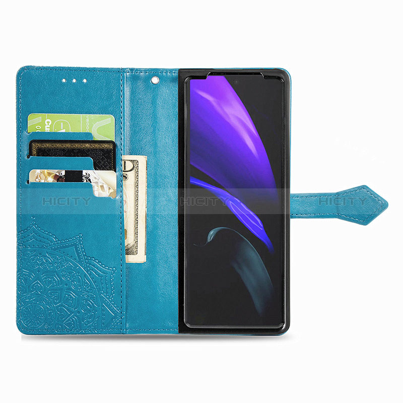 Handytasche Stand Schutzhülle Flip Leder Hülle Modisch Muster für Samsung Galaxy Z Fold3 5G