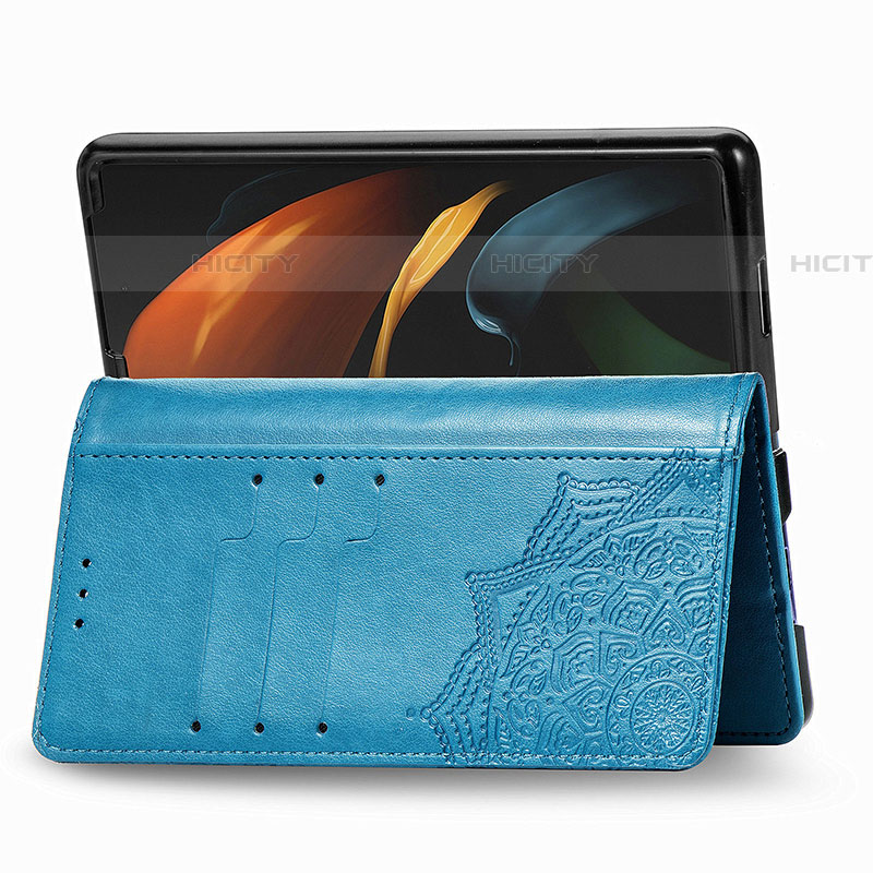 Handytasche Stand Schutzhülle Flip Leder Hülle Modisch Muster für Samsung Galaxy Z Fold4 5G