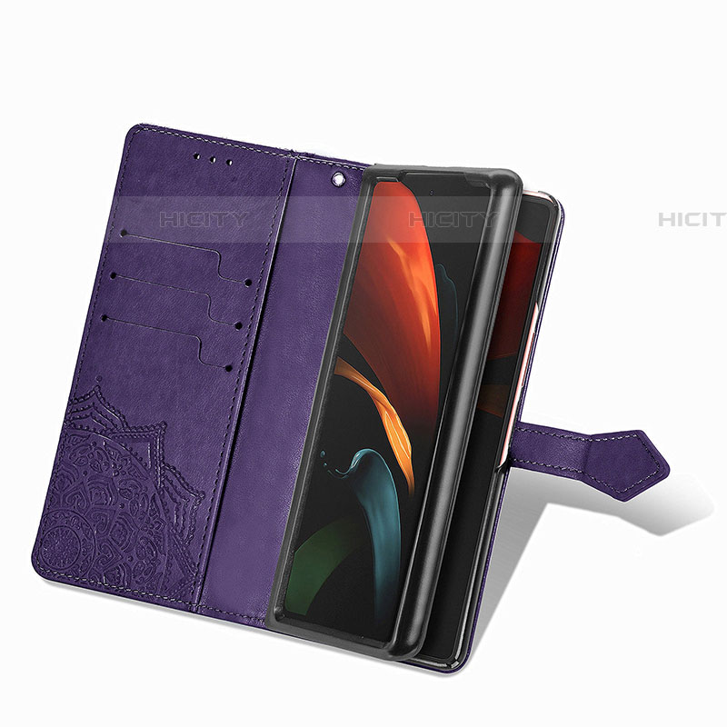 Handytasche Stand Schutzhülle Flip Leder Hülle Modisch Muster für Samsung Galaxy Z Fold4 5G