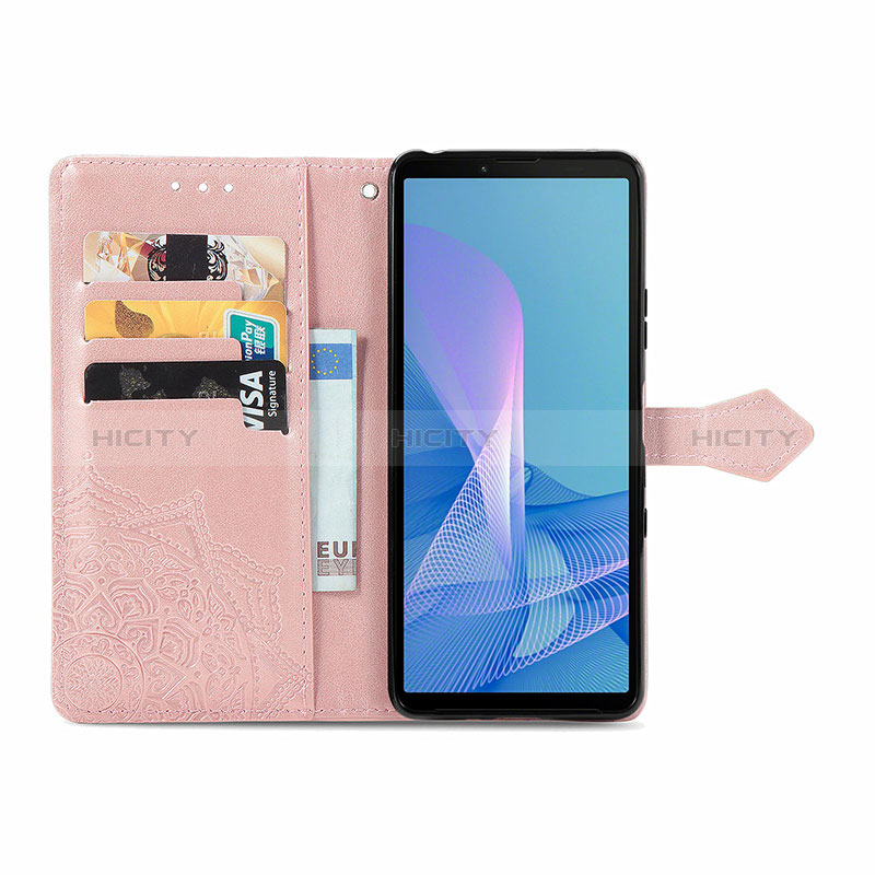 Handytasche Stand Schutzhülle Flip Leder Hülle Modisch Muster für Sony Xperia 10 III Lite groß