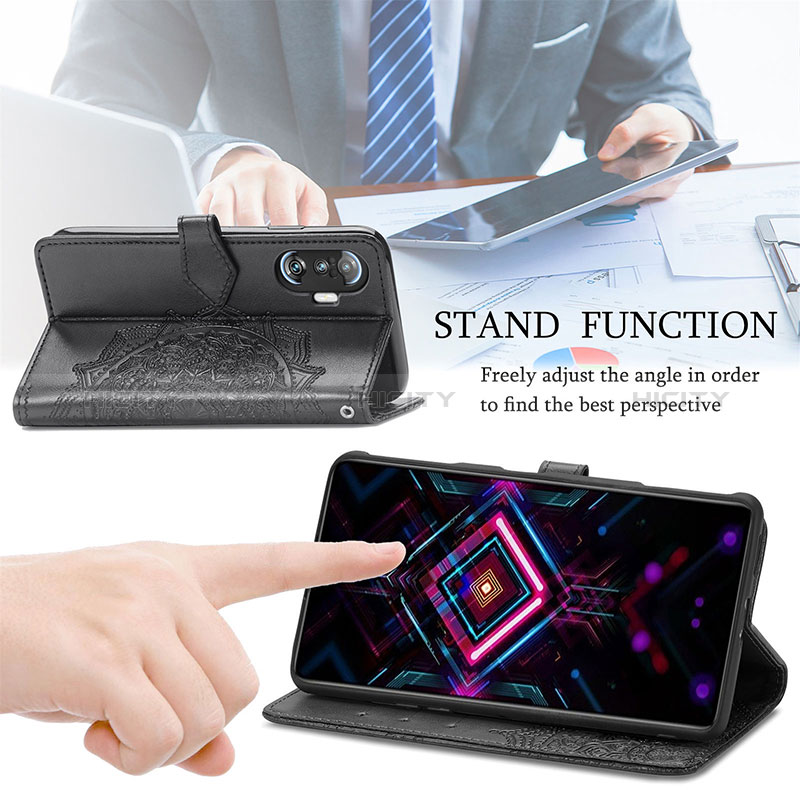 Handytasche Stand Schutzhülle Flip Leder Hülle Modisch Muster für Xiaomi Poco F3 GT 5G