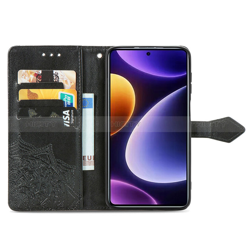 Handytasche Stand Schutzhülle Flip Leder Hülle Modisch Muster für Xiaomi Poco F5 5G groß