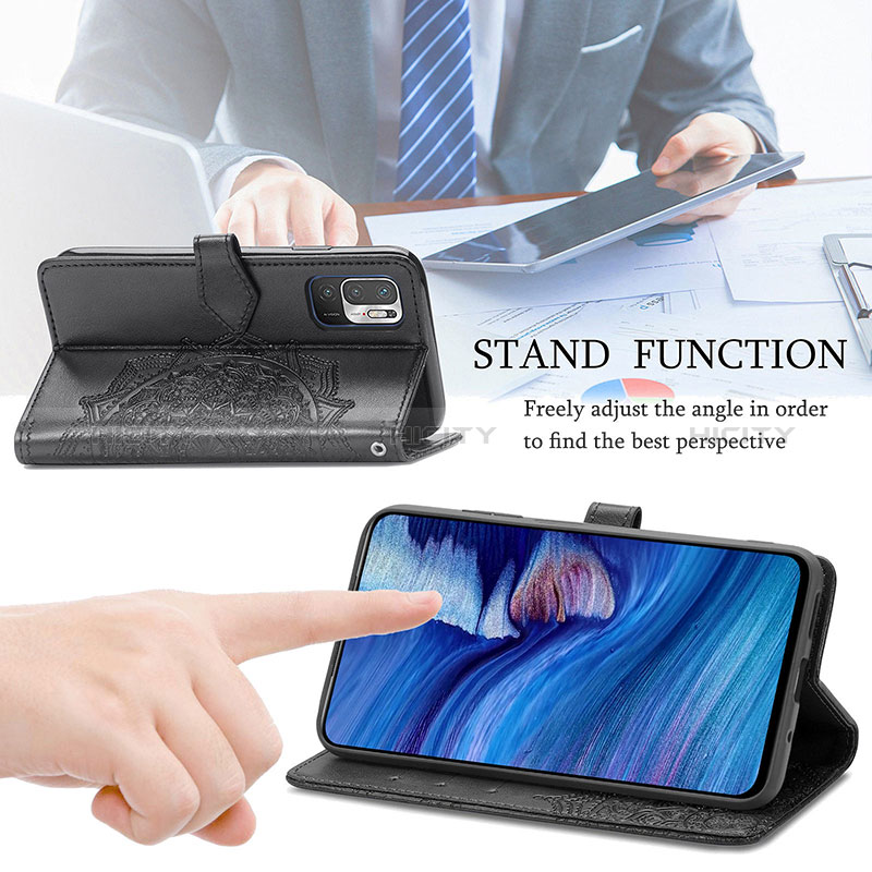 Handytasche Stand Schutzhülle Flip Leder Hülle Modisch Muster für Xiaomi POCO M3 Pro 5G groß