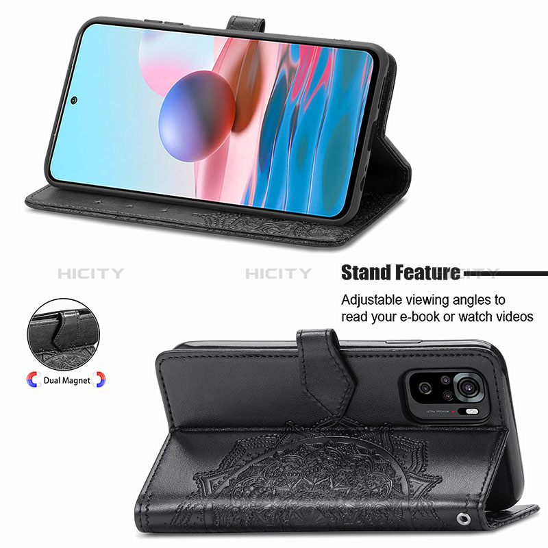 Handytasche Stand Schutzhülle Flip Leder Hülle Modisch Muster für Xiaomi Poco M5S groß