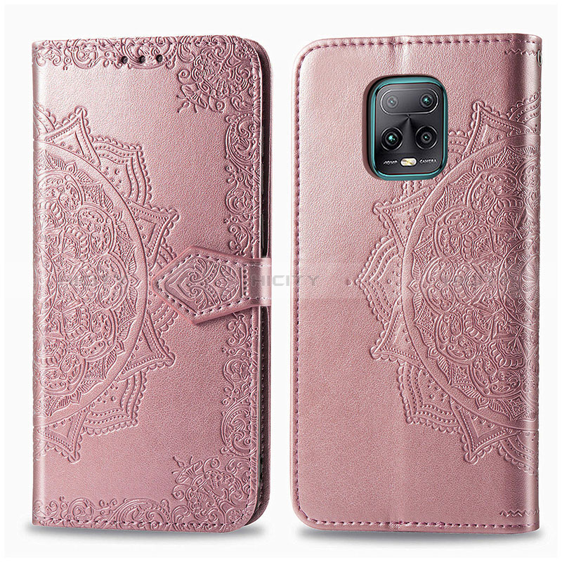 Handytasche Stand Schutzhülle Flip Leder Hülle Modisch Muster für Xiaomi Redmi 10X 5G Rosegold