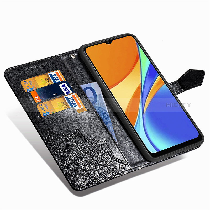 Handytasche Stand Schutzhülle Flip Leder Hülle Modisch Muster für Xiaomi Redmi 9 Activ groß