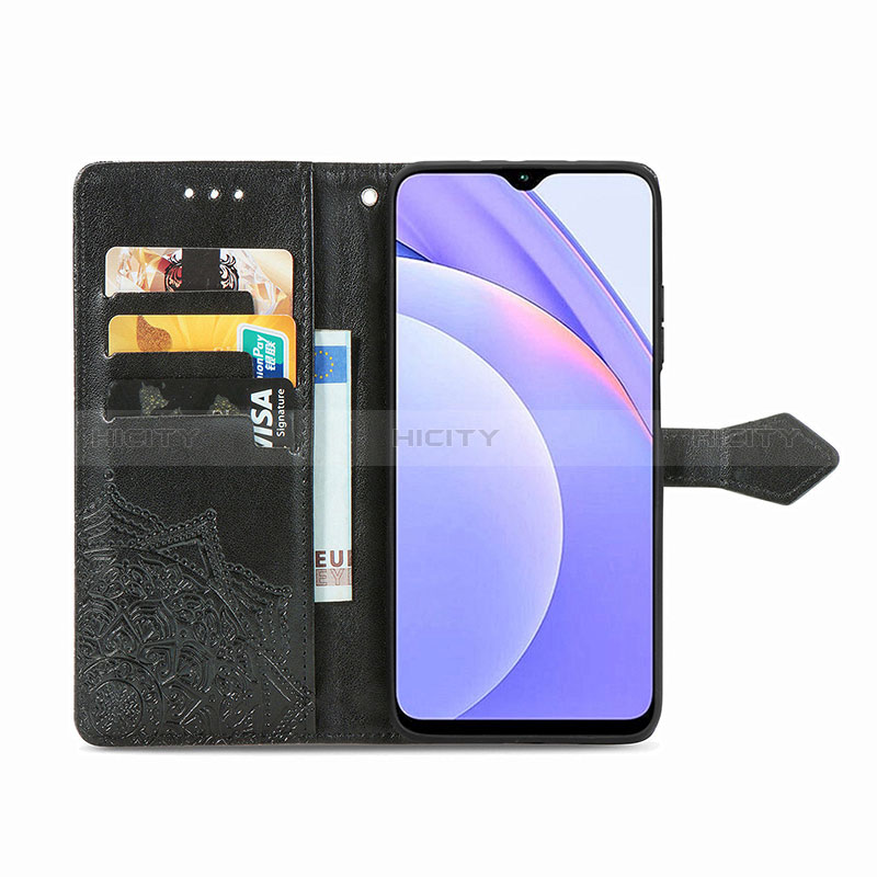 Handytasche Stand Schutzhülle Flip Leder Hülle Modisch Muster für Xiaomi Redmi 9 Power groß